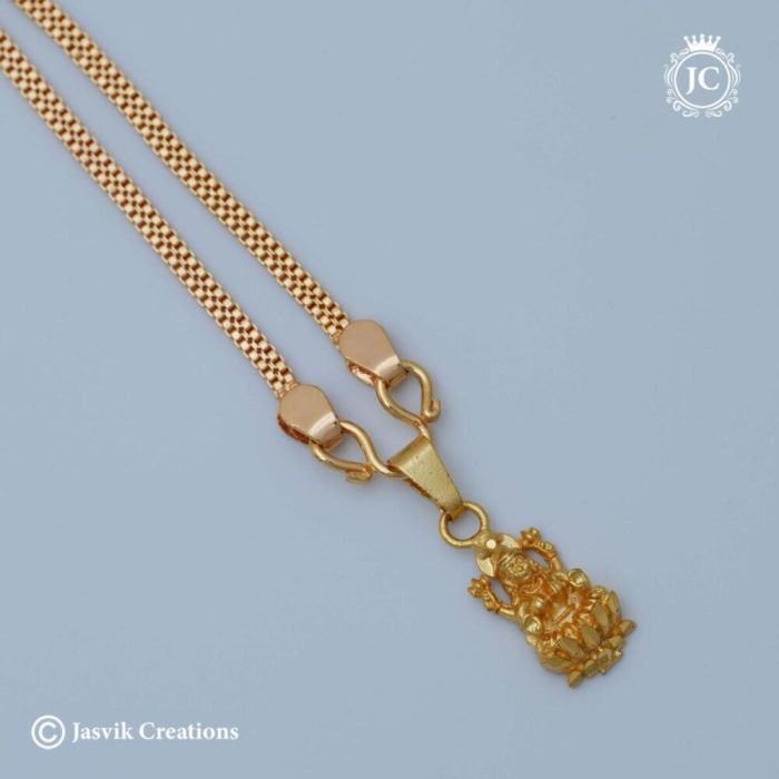 465 Simple Daily wear Lakshmi dollar Short Chain – JCCH465- 270 (3)