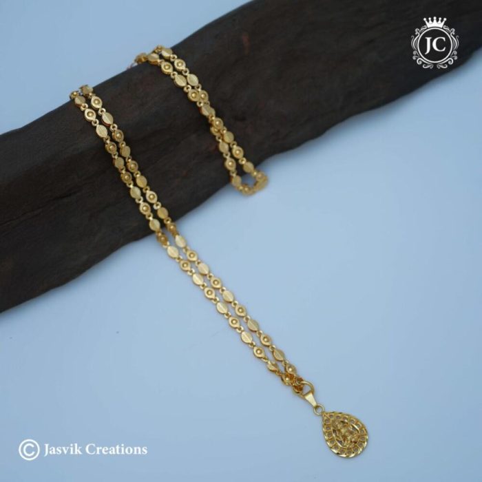 478 Micoplated LAkshmi Dollar Chain - JCCH478 - 499