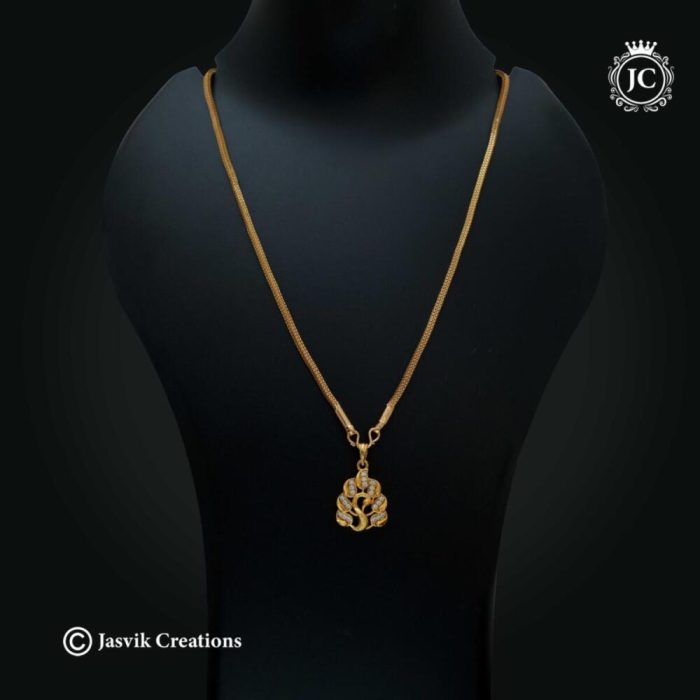 478 Peacock Dollar with Short Chain - JCCH478 - 399 (8)