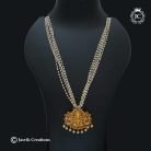 479 Premium Antique Pendent with PEarl Beads Chain - JCCH479 - 24 Inch 799 (6)
