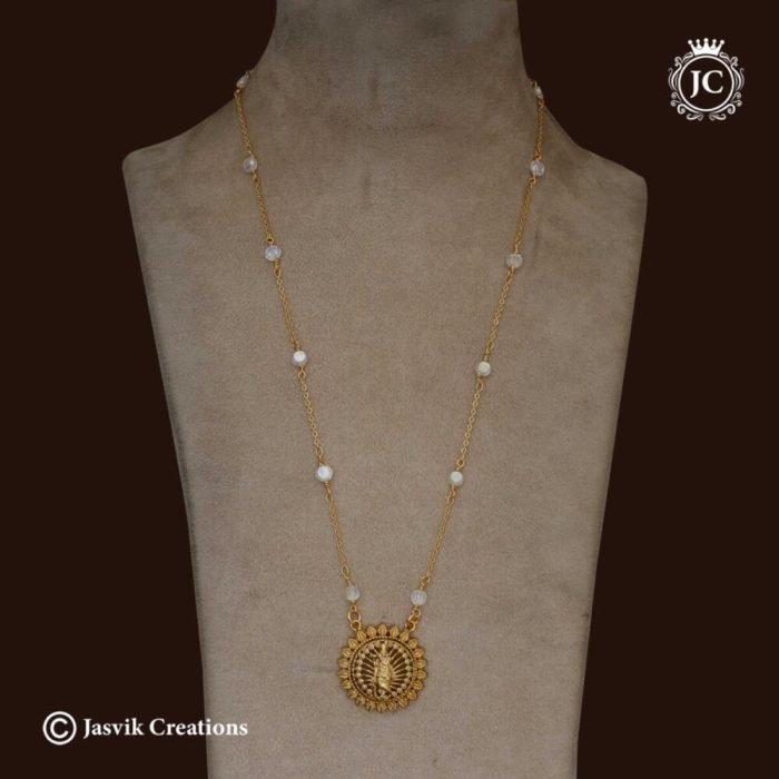 483 Krishnar Simple Dollar Chain 24 Only - - JCCH483- 599 (3)