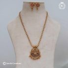 502 Matte Finsh Simple Ball Chain with Pendent --JCCH502 350 (5)