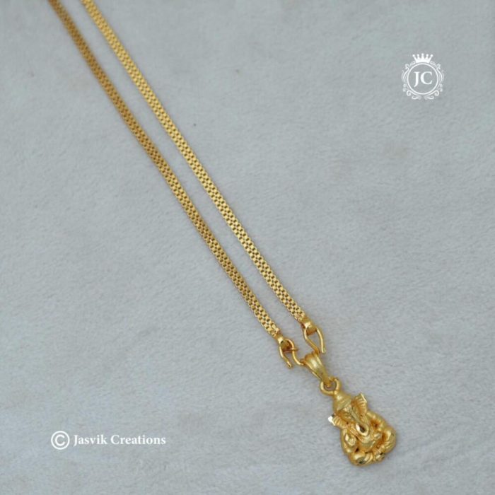 502 Simple---Vinayagar--Short-Chain- JCCH502 --270-(1)
