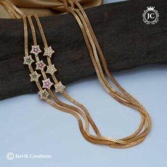 Microplated AD Star Mugappu Chain - JCCH507