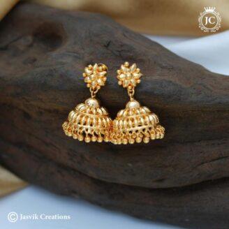 MicroPlated  Medium Size Jhumka - JCER548