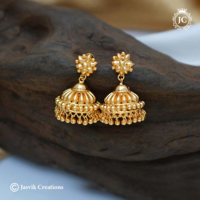 549 Micor Plated Medium Jhumka (4) - JCER549 -450
