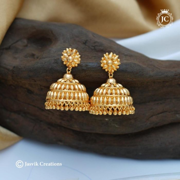 550 Micor Plated Big Jhumka (1) - JCER550- 550 550 Micor Plated Big Jhumka (1) - JCER550- 550