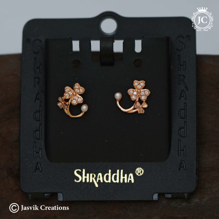 554 Rose Gold Imported Ear Ring - JCER554 - 199 (12)