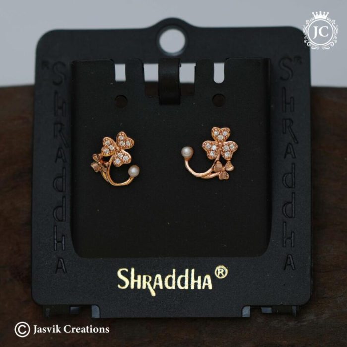 554 Rose Gold Imported Ear Ring - JCER554 - 199 (12)