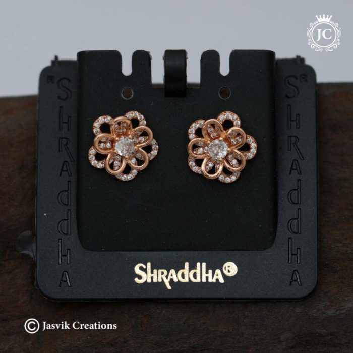 556 Rose Gold Imported Ear Ring - JCER556 - 199 (14)
