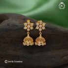 572 Diamond Look Microplated Jhumka - JCER572 - 250 (2)