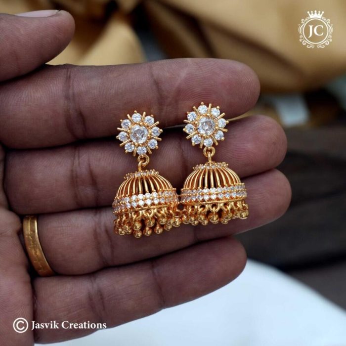 573 Microplated ad Jhumka - JCER573 - 350 (3)