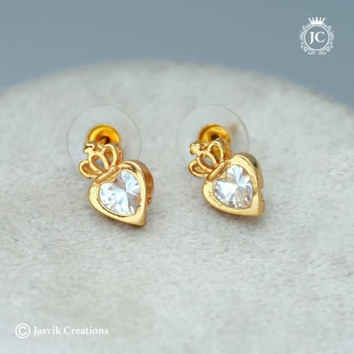 585 Diaond Look Ear Stud - JCER585 - 160 (4) 585 Diaond Look Ear Stud - JCER585 - 160 (4)