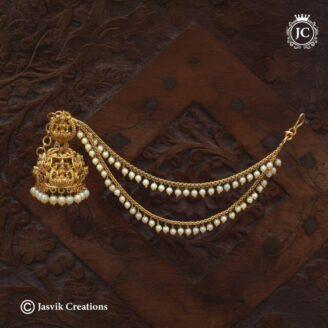 Premium Antique Jhumka with Mattal - JCER587