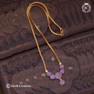 Simple Lavender Necklace - JCNL598