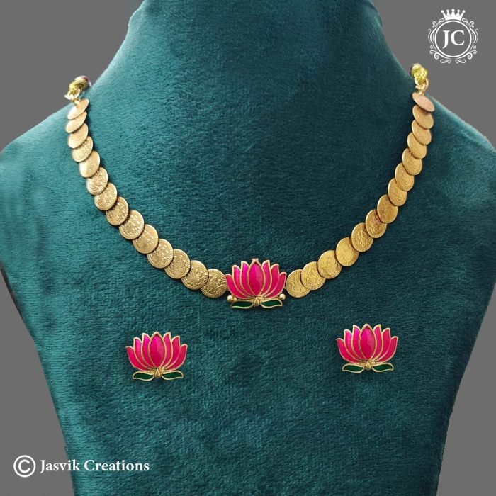 608-Antique-coin-with-lotus-necklace---JCNL608-1-220rs