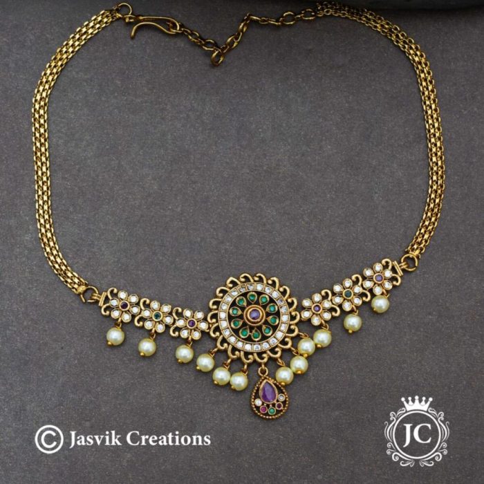 614 Premium Antique Mini Chocker -JCNL614 - 299 (2)