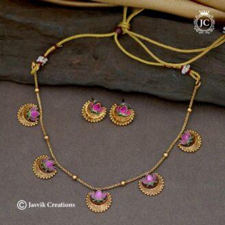 Budget Friendly Lotus Necklace - JCNL621