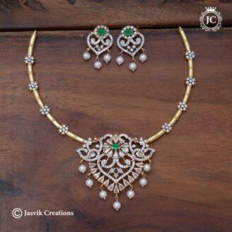 GJ Finish Diamond Replica Necklace Red - JCNL625