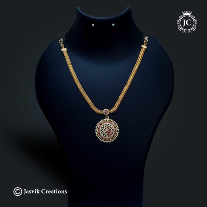 630 Microplated Peacock Attikai NEcklace- JCNL630 - 599 (2)
