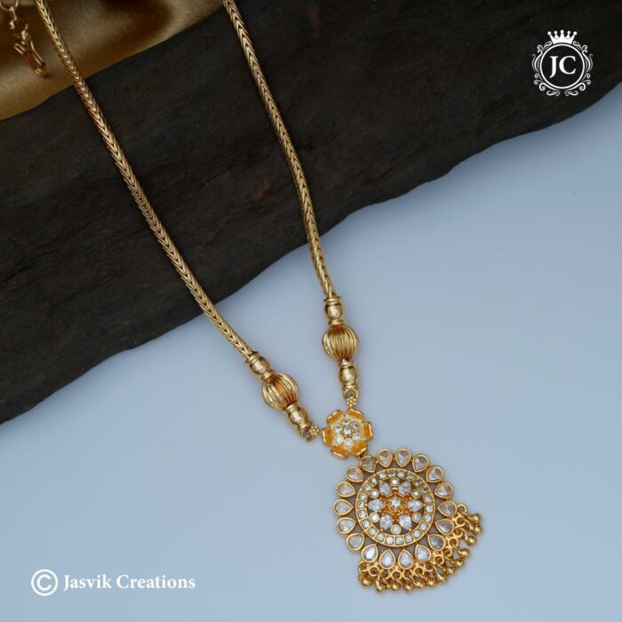 631 Microplated White Stone NEcklace - JCNL631 - 550 (3)