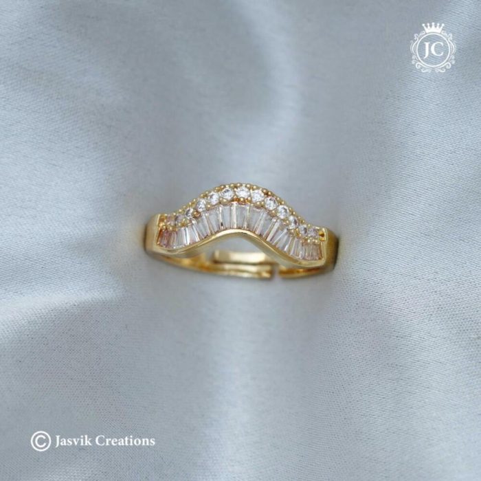 76 Fancy Gold Shade Finger ring- JCFR076 - 110 (3)