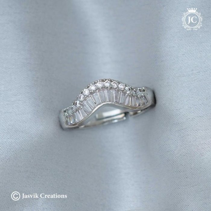 77 Fancy Sliver Shade Finger ring- JCFR077 - 110 (3)