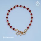 93 Microplated Red Crystal Bracelet- JCBT093 - 250 (2)