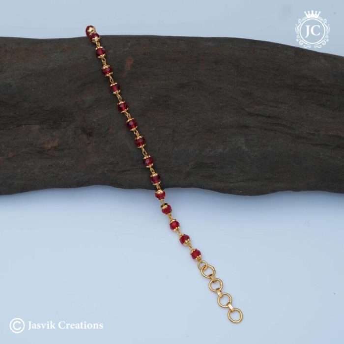 93 Microplated Red Crystal Bracelet- JCBT093 - 250 (3)
