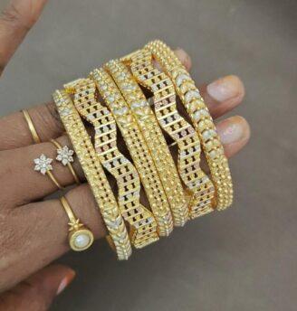 Budget Friendly Bangle Combo Set -  JCBN274 - 2.8
