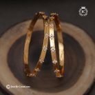 281 Gold Finish AD Bangle - JCBN281- 350 (2)