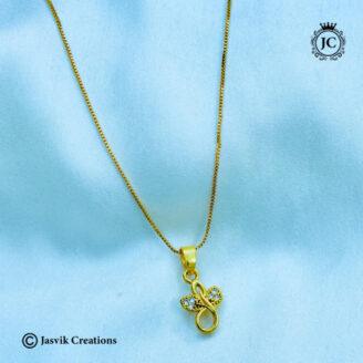 Simple Daily wear Leaf pattern  Chain -  JCCH517