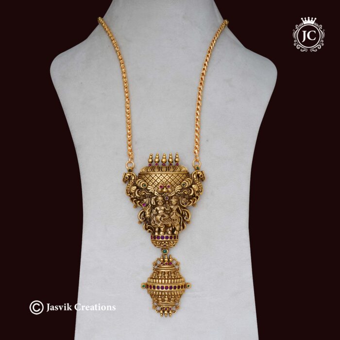 521 Premium-Antique-,Siva-Parvathy-Dollar-Chain—-24-1999–30-Only–2199 – JCCH521 (3)