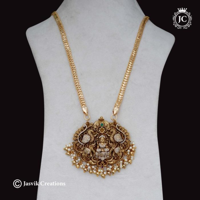 522 Premium-Antique-AD-LAkshmi-Dollar–Chain – JCCH522 – 30-2099-&-36-2299 (4)