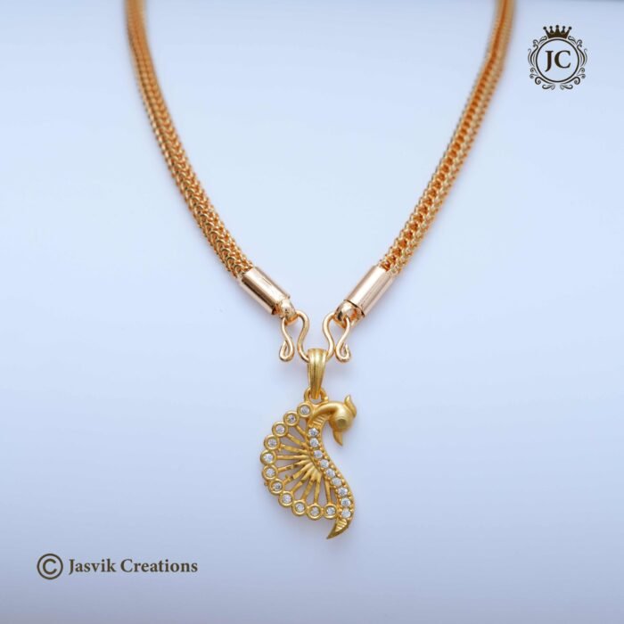 531 Pacock Dollar with Net Chain ( 18 inch Only) -JCCH531 - 450