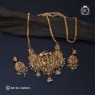 532 HEavy Brass Base Antique Dollar with micro palted Chain ( 30 inch Only - JCCH532 _- 3500