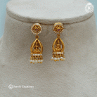 594 Antique Gold Replica Lakshmi Jhumka - Ear imng - JCER594 - 290 (5)