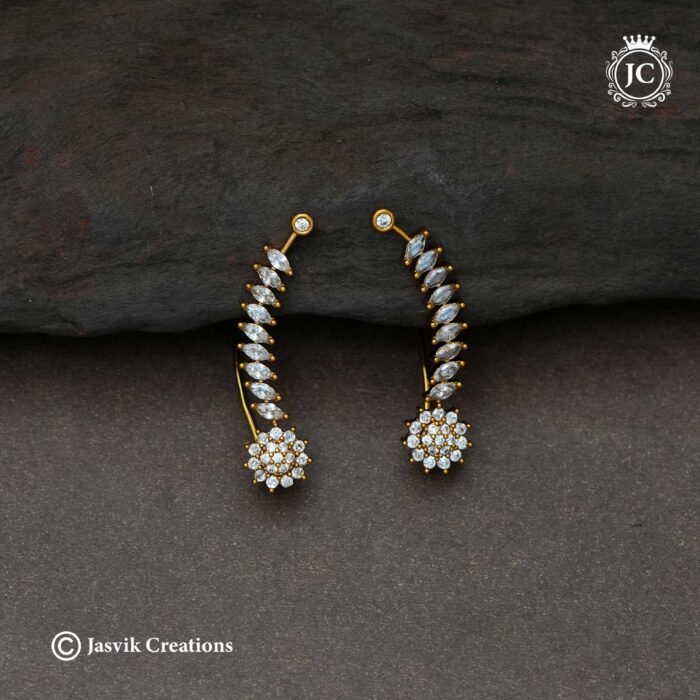 595 Antique-Finish-Diamond--Pattern-Ear-Cuff- JCER595 -170-(3)