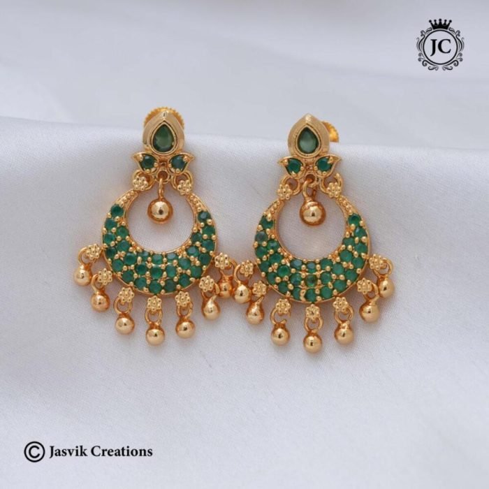 599 Micro-Plated-Chanbali--White-Stud- --220-(2) 599 Micro-Plated-Chanbali--White-Stud- --220-(2)