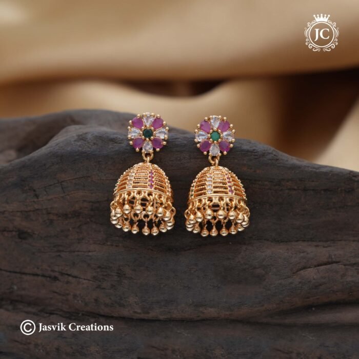 607 Microplated Jhhumka - JCER607 -350 (2)