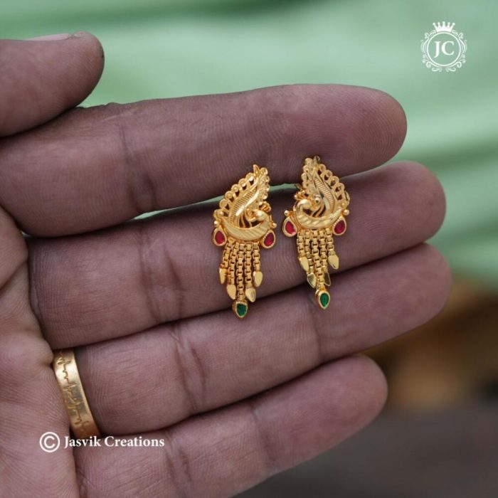 611 FormingPEacock Ear Ring -JCER611 120 (3)