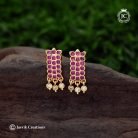 613 Impon Stone Stud ( White, Rni Pink) JCER613 -- 260 (2)