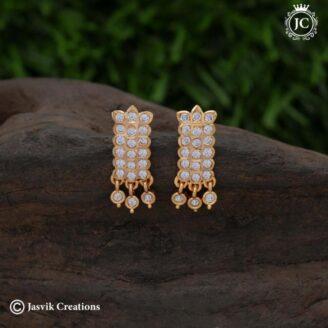 Impon Stone Stud ( White, Rani Pink) - JCER613