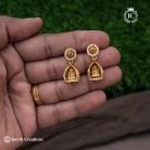 621 Real Antiqyue Lakshm Gold Jhumka - JCER621 - 320 (2)