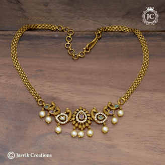 Simple Antique Chocker -  JCNL637