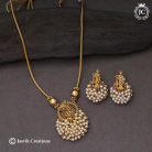 647 Matte Finish Pearl Krishnar NEcklace JCNL647 - 650 (2)