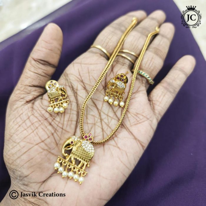 649 Kids special elephant choker 199rs JCNL649