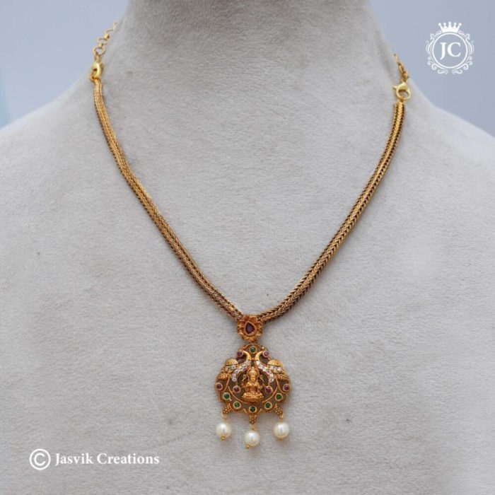 653 Simle Lakshmi Nevklace JCNL653 - 250