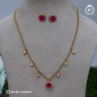 655 TrendyNecklacewith Charms Red -JCNL655 - 399 (1)