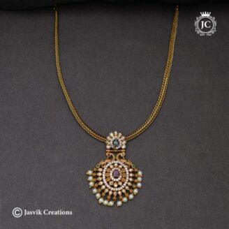 Antique-Finish-Peacock-Attikai - JCNL656